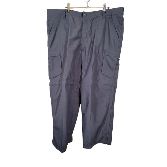 REI Women's Adventure Convertible Pants Shorts Zip Off Cargo Dark Gray Size 18W - Picture 1 of 9